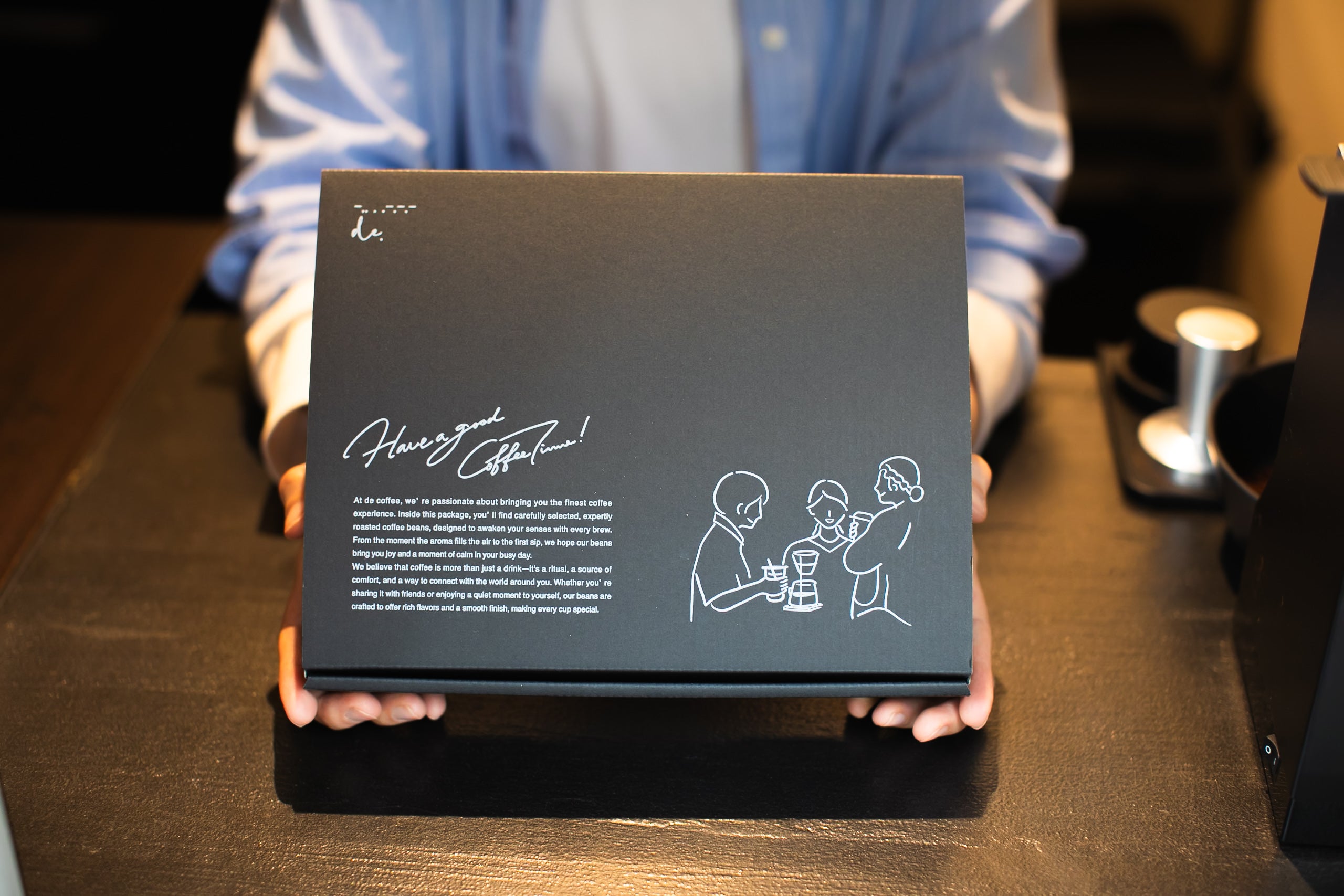 デカフェコーヒー豆【e.】（中深煎り）×1個＋ディップバッグ5個 GIFTセット